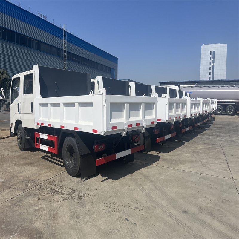 Export 3-5 Tons Dump Truck Jmc Jmc Double Row Truck Isuzu Right-Hand Drive Truck Engineering Vehicle Dump Truck