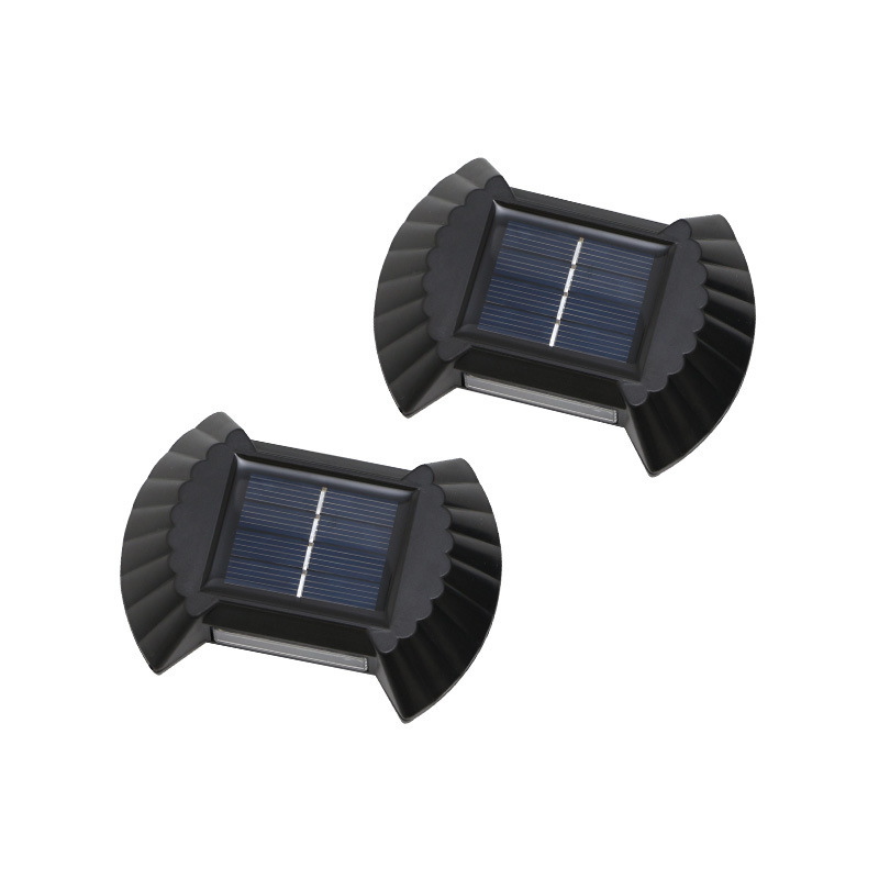 Solar 6LED arriba y abajo luminoso espejo convexo lámpara de pared lámpara de jardín al aire libre jardín decoración pared lavado lámpara de pared