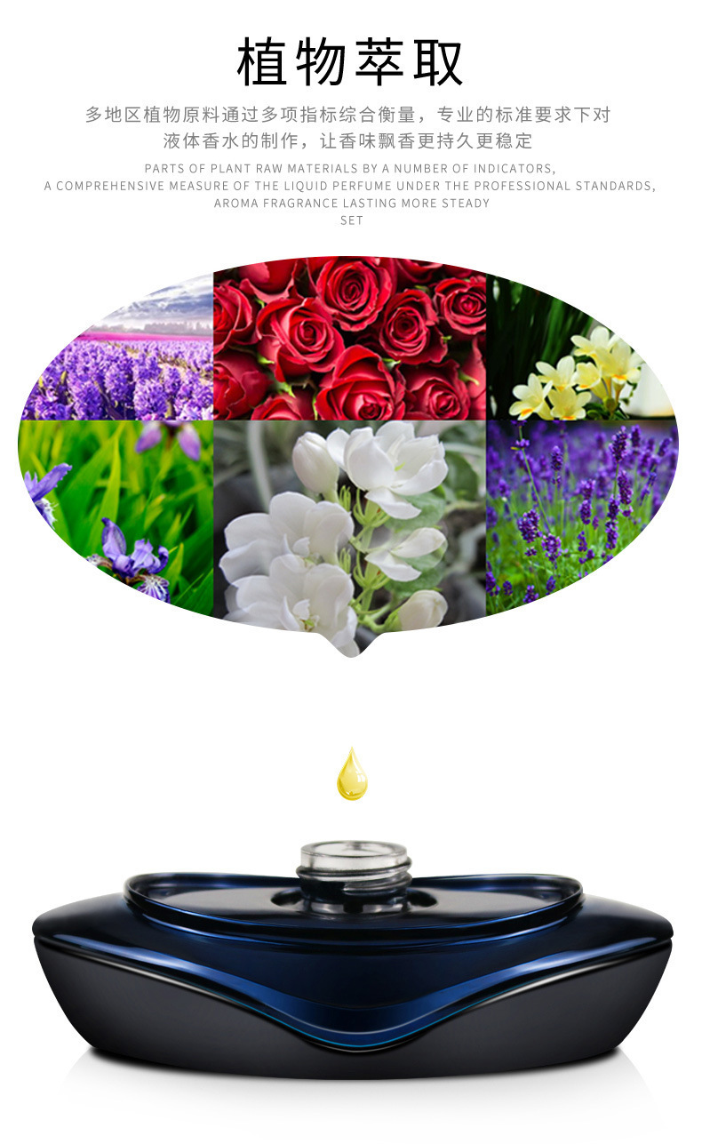Car Perfume Holders Car Accessories Ornaments in Removal of Odor High-end Creative Car Decoration Lasting Light Fragrance Car Aromatherapy