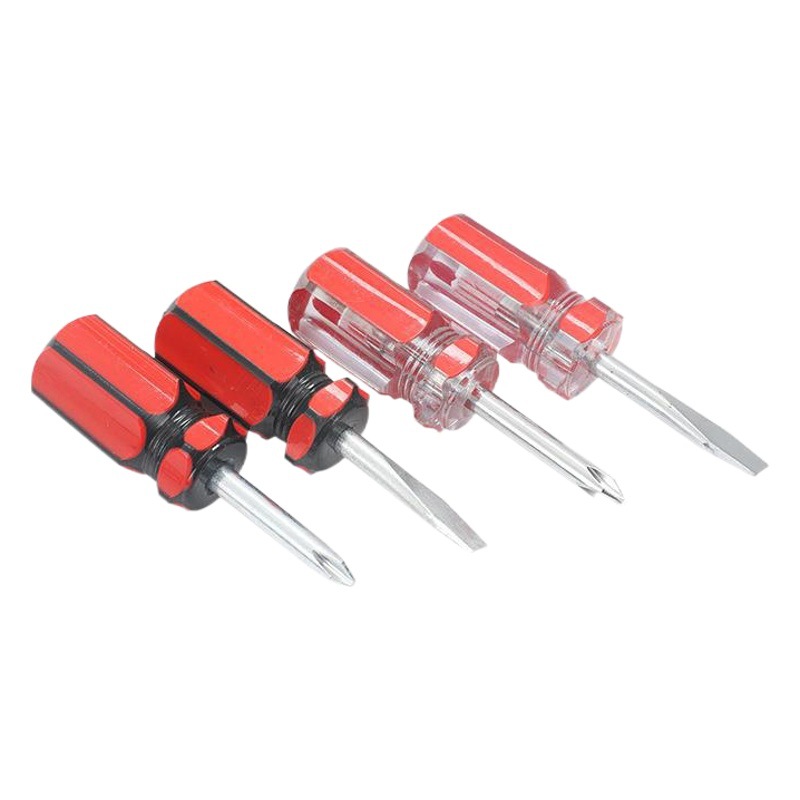 Fábrica al por mayor de cristal transparente destornillador mini barra de color destornillador Cruz fuerte destornillador magnético destornillador de doble color