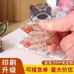 アクリルppドリップクリップカスタムスターアニメppクリップ漫画小プレゼント両面かわいい収納付箋クリップ