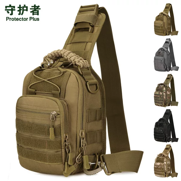 Tactical Crossbody Bag Cross-Border Hot Selling Tactical Chest Bag Military Fans Outdoor Lure Travel Crossbody Bag