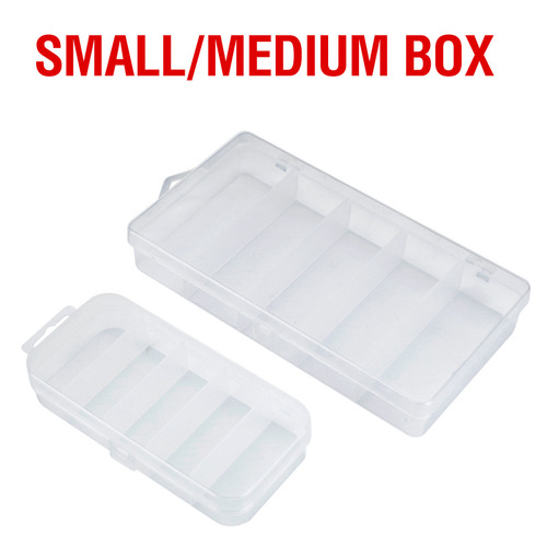 Luya fishing gear box portable five-grid box plastic storage box bait box fish hook accessories box large and small