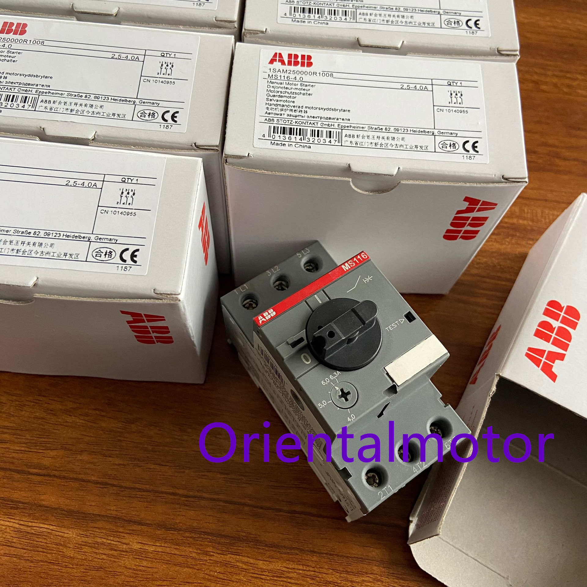 ABB断路器MS116-2.5 4.0 6.3 10 12 16 20 25 32A