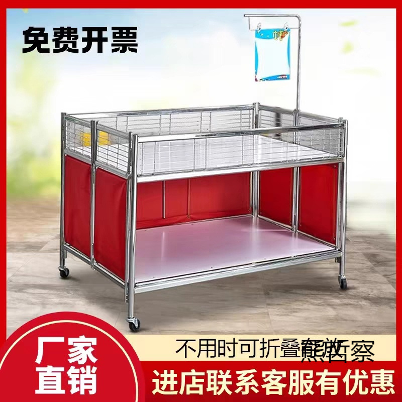 超市促销车清仓折叠花车移动特价车服装店甩货车商场促销车展示架