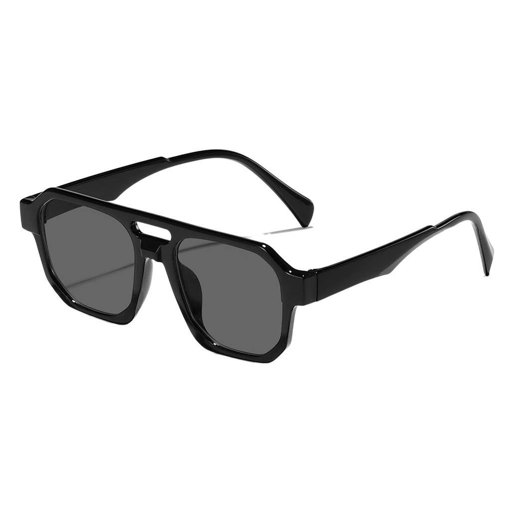 2024 nuevo doble haz caja personalizada punk tecnología futuro sentido gafas de sol al aire libre desgaste esencial sol sombra gafas de sol