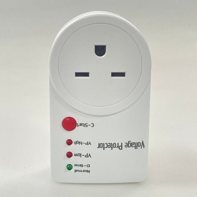 Compact voltage and current protector socket AC220V adjustable 16A American plug socket refrigerator protection 60HZ