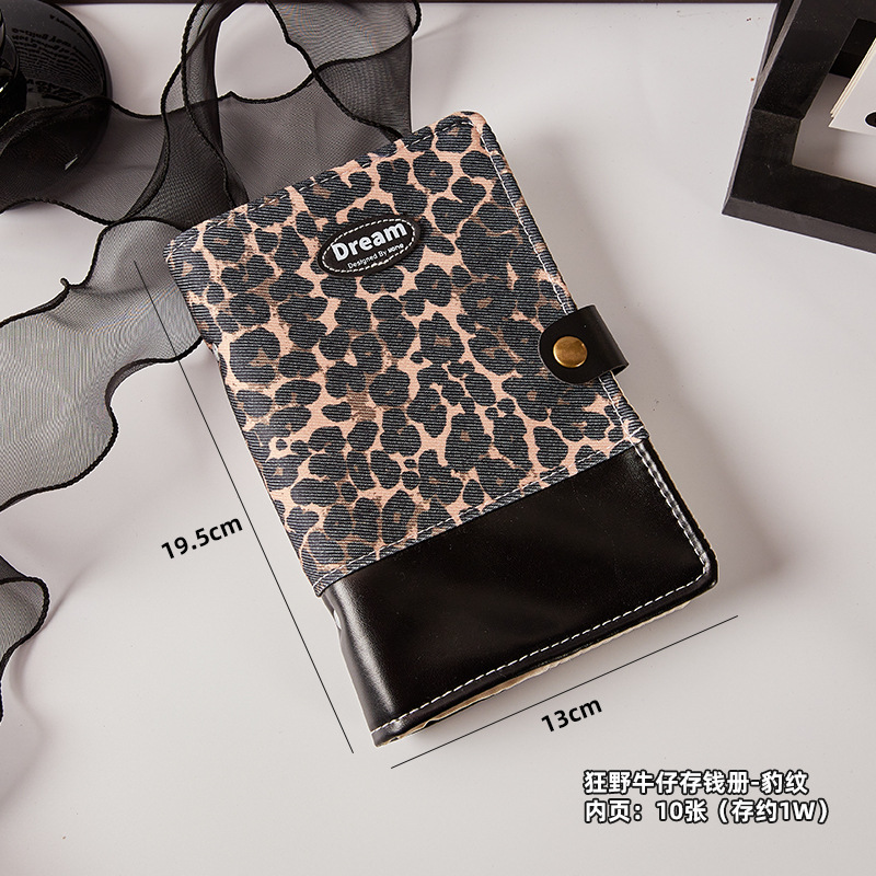 Xiaoxiangfeng A6 hojas sueltas, dinero en efectivo, libro de cuentas para niñas de alto valor, nueva billetera de tela de gran capacidad