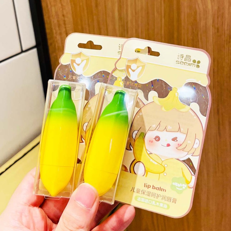 子供潤唇膏パイナップルバナナ赤ちゃん保湿潤い乾燥防止唇紋補水秋冬唇ケア|undefined