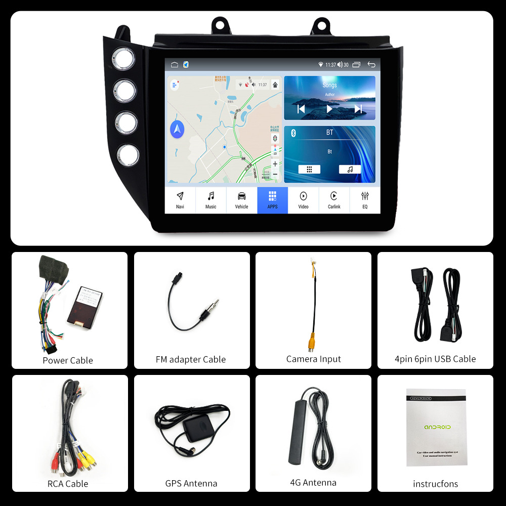 Suitable for Maserati Gt Car Android Central Control Large Screen Reversing Camera Carplay Auto Navigation