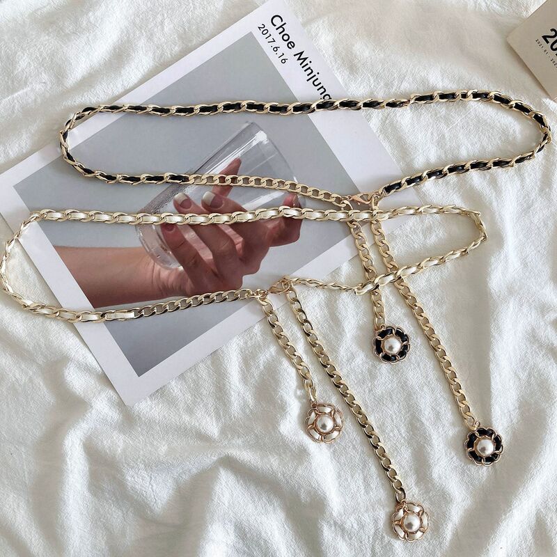 Waist Chain Women's Decorative Suit dress Korean-style Metal Chanel Style All-match Sweater Belt Woolen Coat Belt Waist Chain Women's Decorative Suit dress Korean-style Metal Chanel Style All-match Sweater Belt Woolen Coat Belt