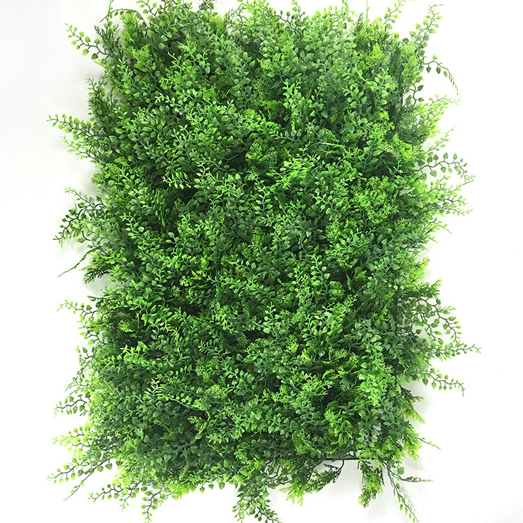 Planta artificial pared Fondo eucalipto pared plástico falso césped planta verde pared puerta cabeza interior tienda reclutamiento planta flor pared