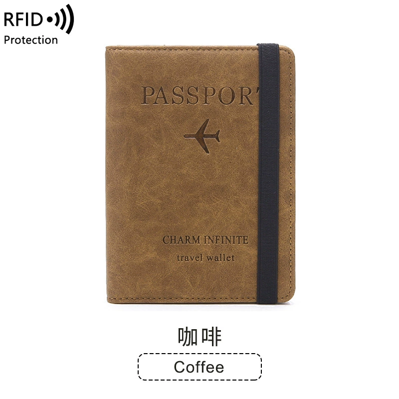 Паспортный держатель RFID, дорожная папка, антиукрасть multifunctional паспортный кошелёк
