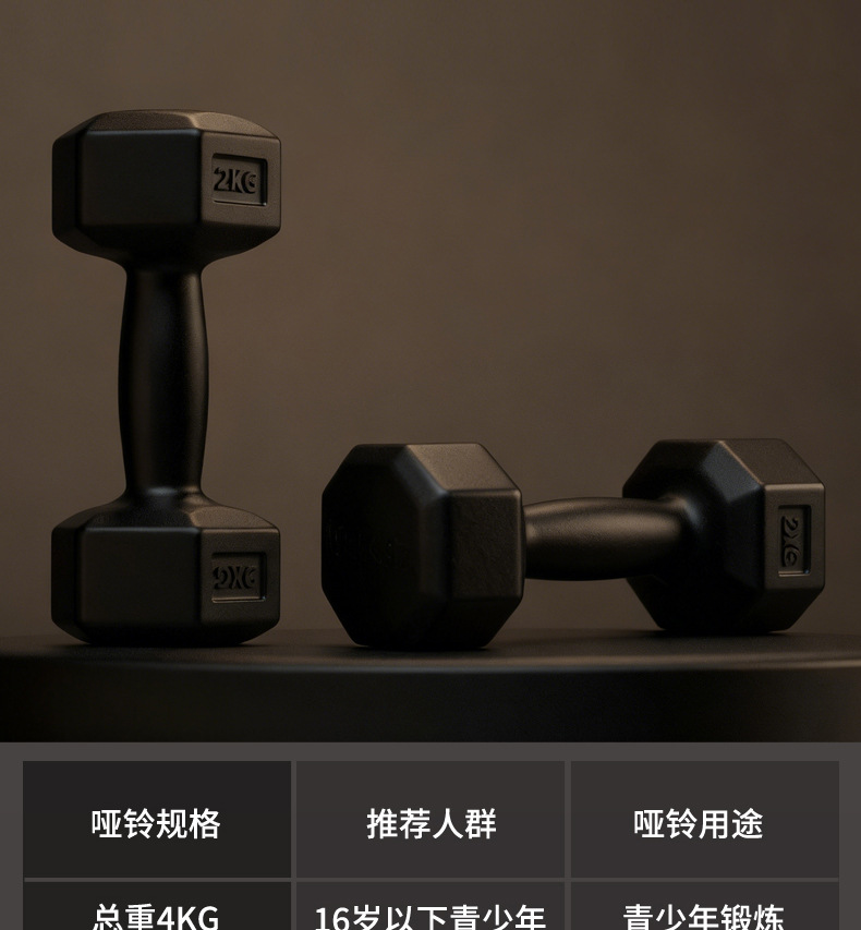 Hexagonal Dumbbell Set for Men Women Home Fitness Equipment Kettlebell Arm Muscle Training Pair Hex Rubber Coated Dumbbells Combo