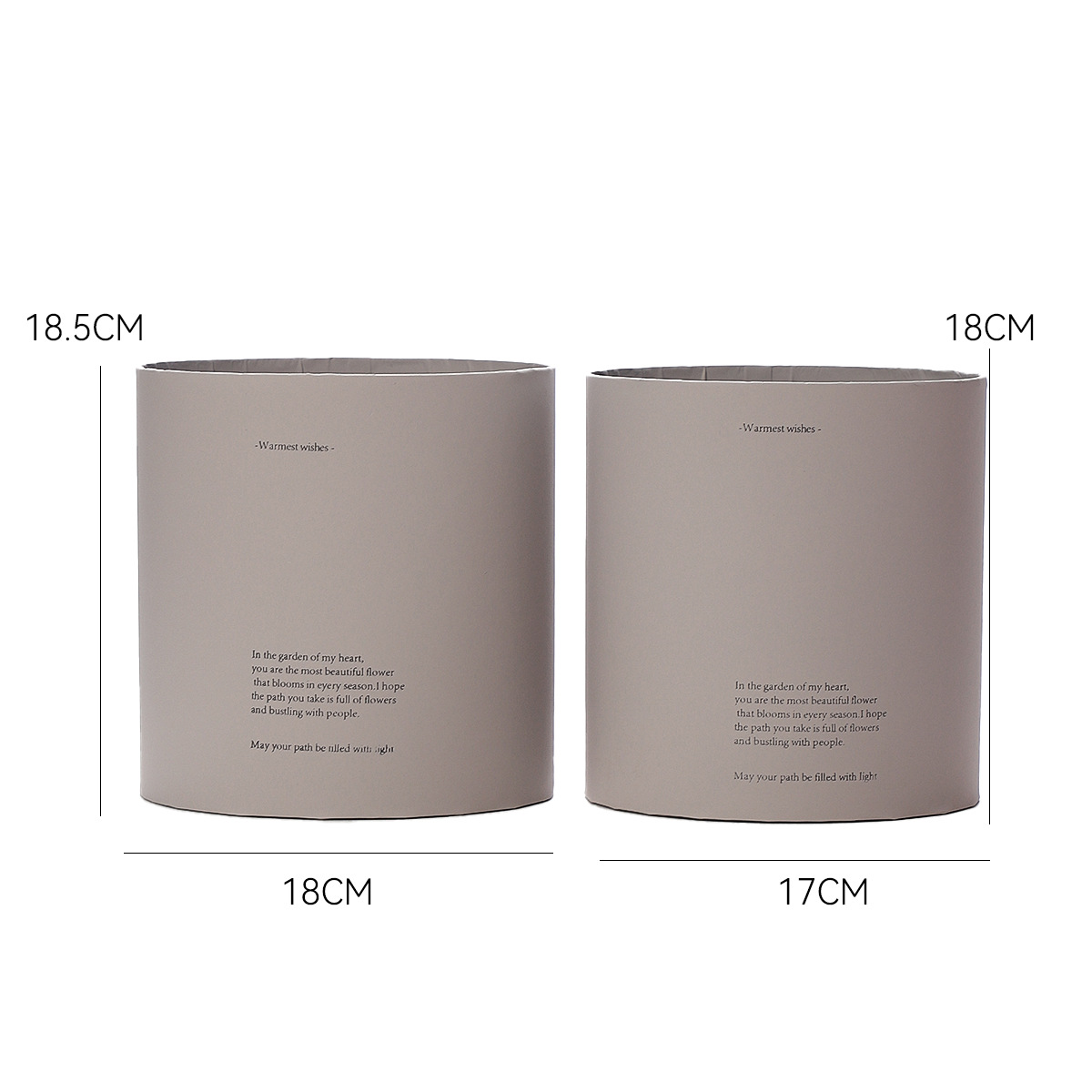 Cuatro colores cordier esmerilado sensación de piel abrazar barril flor caja de embalaje flor florista caja de embalaje de regalo