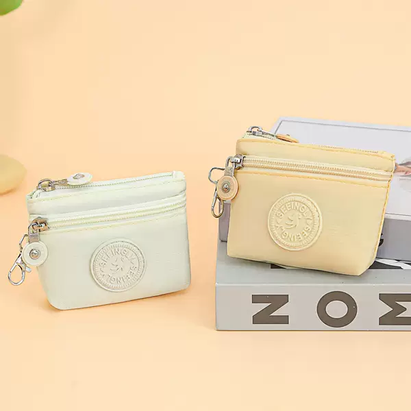 Factory Direct Sales Foreign Trade Coin Purse New Simple Cross-Border Gift Water-Repellent Nylon Zipper Coin Purse Wholesale