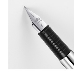 Factory Direct Sales Jinhao 65 Student Calligraphy Ink Sac Metal Stainless Steel Pen Simple Style with Logo