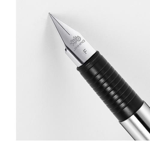 Factory Direct Sales Jinhao 65 Student Calligraphy Ink Sac Metal Stainless Steel Pen Simple Style with Logo