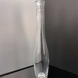 广州明鹰玻璃果酒瓶新款设计水晶玻璃酒瓶酒塞酒盖玻璃酒樽空瓶