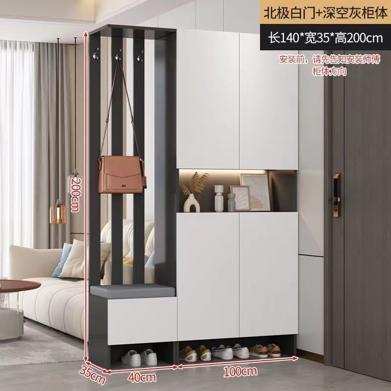 实木玄关柜入门鞋柜一体屏风隔断客厅遮挡隔断柜客厅双面屏风架|undefined