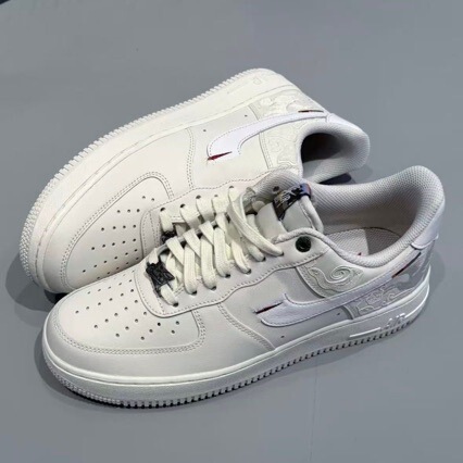 Putian shoes Year of the Horse Air Force One white sneakers, genuine leather, rubber sole, height-increasing, non-slip, wear-resistant, unisex casual sneakers