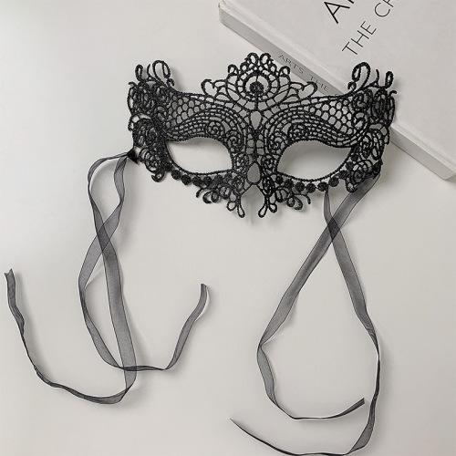 New lace mask hollow fursuit Halloween Christmas supplies masquerade eye mask party props wholesale