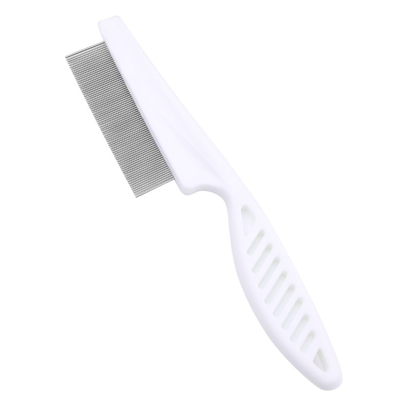Gato saltando peine gato denso peine de dientes para mascotas fila recta perro peine de acero especial peine de eliminación de piojos peine de eliminación de pulgas pelo largo