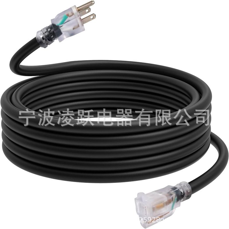 EP 25 英尺户外延长线,12/3 SJTW 重型防水电源线