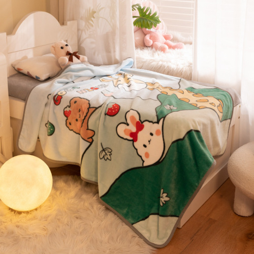 Cartoon Children's Blanket Kindergarten Lunch Break Blanket Baby Small Blanket Falai Velvet Blanket Four Seasons Gift Welfare Blanket