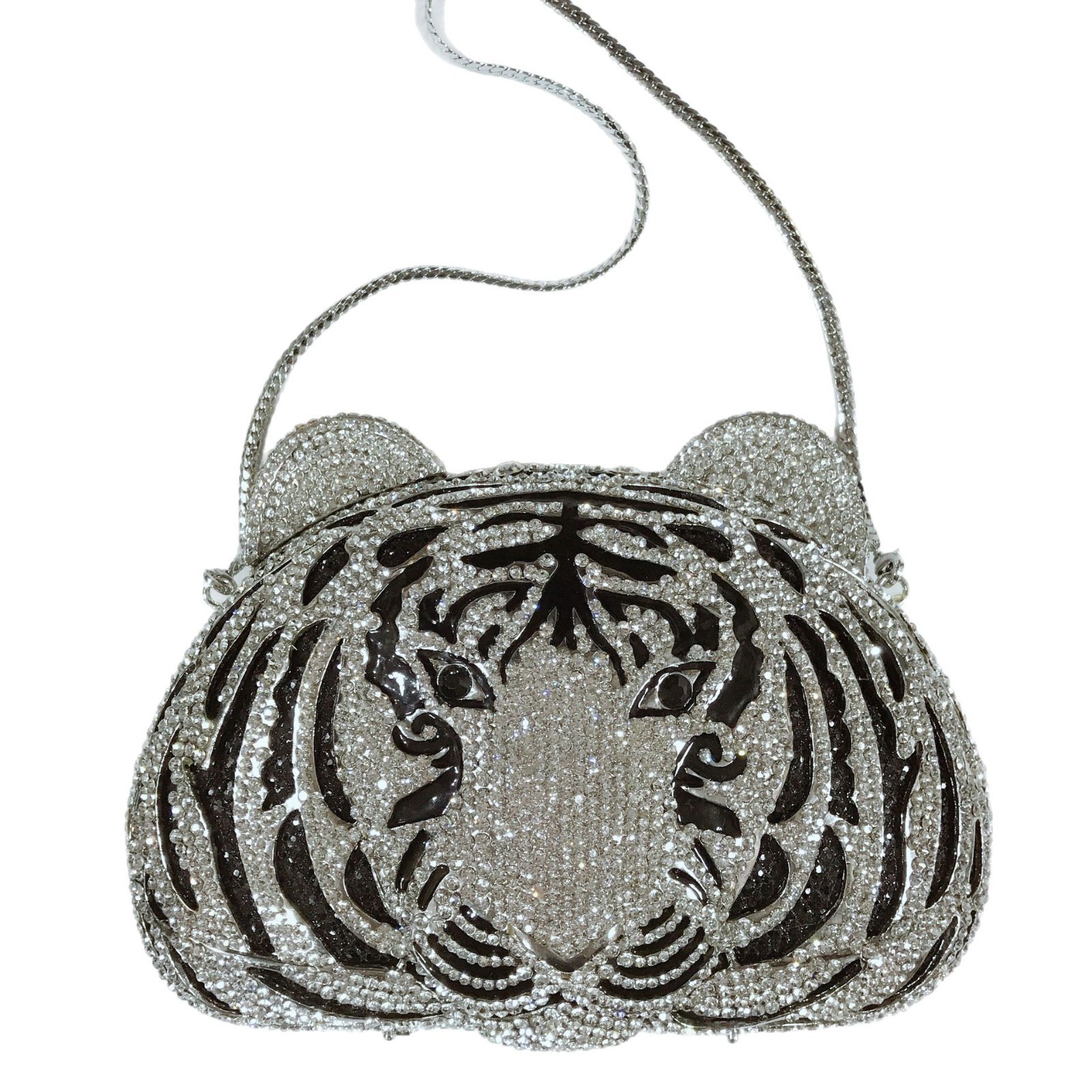 Selección estricta tigre bolsa de cristal tigre diamante bolsa de cena fiesta hueco diamante bolsa de mano de mujer