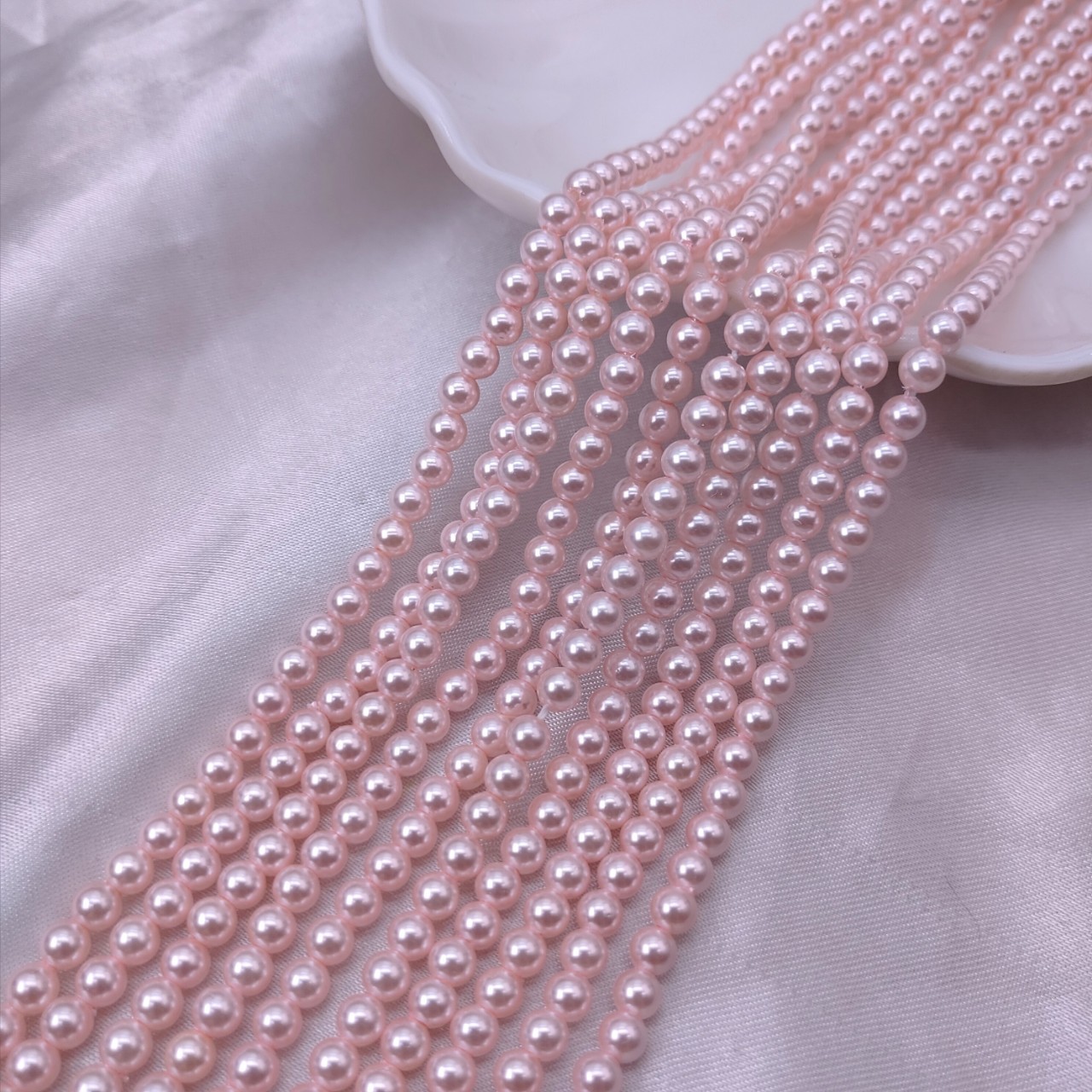 Perlas de concha con orificio recto grande de 1.2mm, perlas pequeñas, perlas espaciadoras de concha del Mar del Sur, perlas espaciadoras de estilo antiguo con diseño de corona de fénix para bricolaje, venta al por mayor. image 8