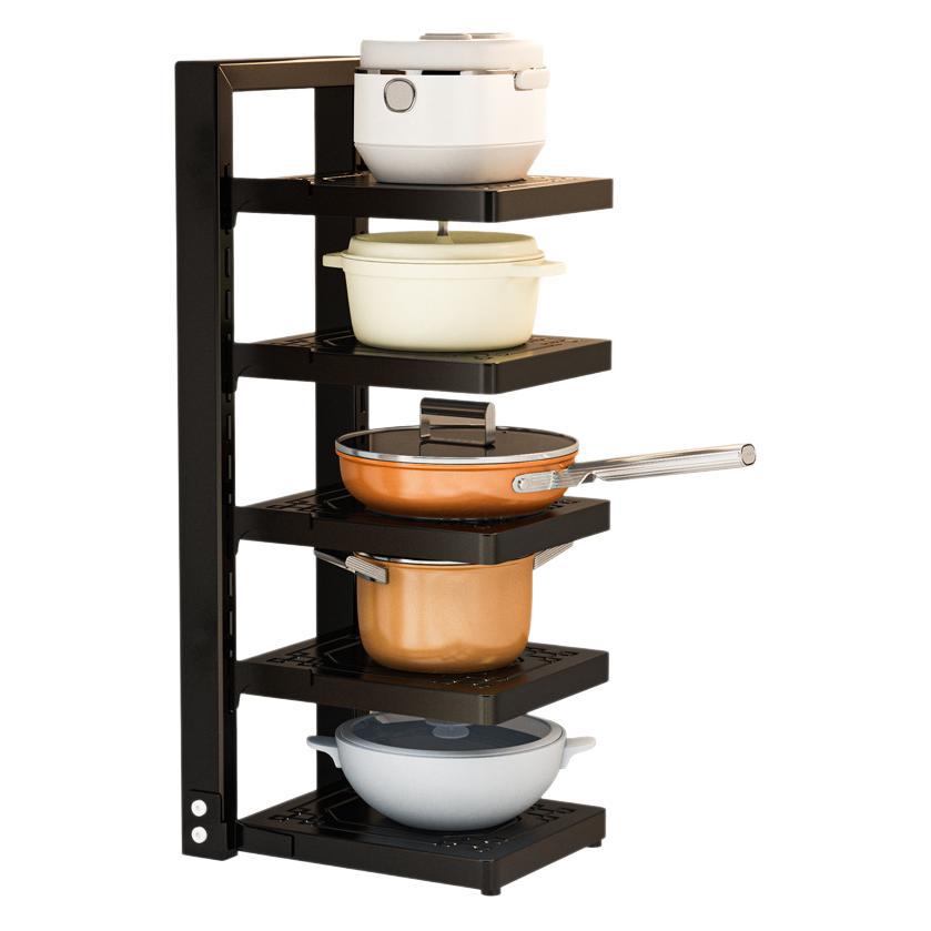 Kitchen multi-layer pot rack sink storage rack countertop floor multi-functional pot rack cabinet corner storage rack