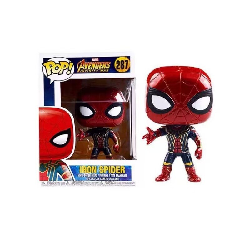 Pop Alliance Iron Man Spider-Man Captain America Q-Version Figure Model Ornament Pop Alliance Iron Man Spider-Man Captain America Q-Version Figure Model Ornament