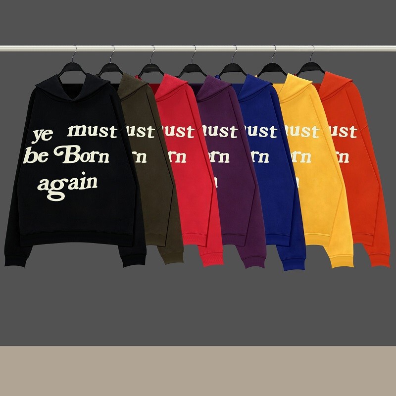 CPFM KANYE KANYE rebirth niche fashion brand American loose men's couple autumn and winter fleece-lined hooded sweater fashion