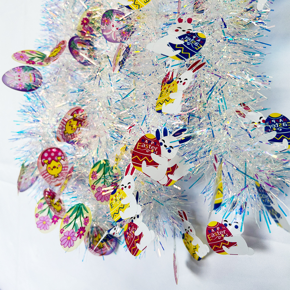 Suministros de fiesta de Amazon Pascua transfronteriza nuevos productos de color 6 de junio decoración espuma conejo tira de lana