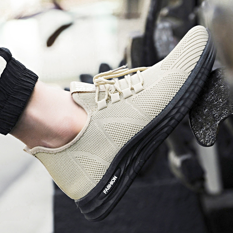 D06 zapatos casuales personalizados zapatos deportivos etiquetados comercio exterior para hombres correr zapatos de tejido volador mares fabricantes transfronterizos al por mayor