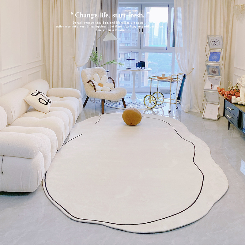 Diseño original estilo silencioso salón alfombra extrema pobreza Morandi nórdico dormitorio INS