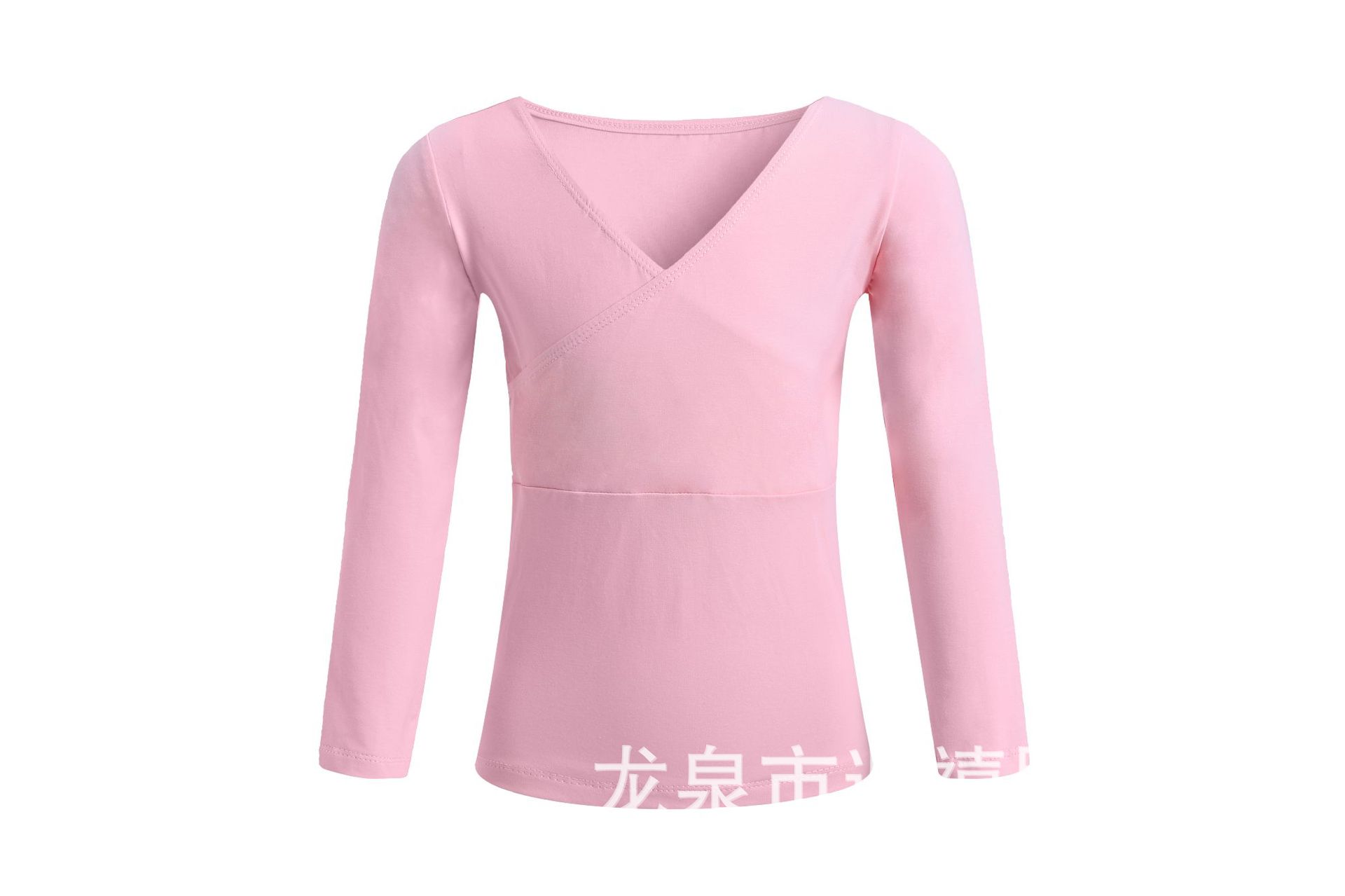 Mist pink-long-sleeved bodysuit