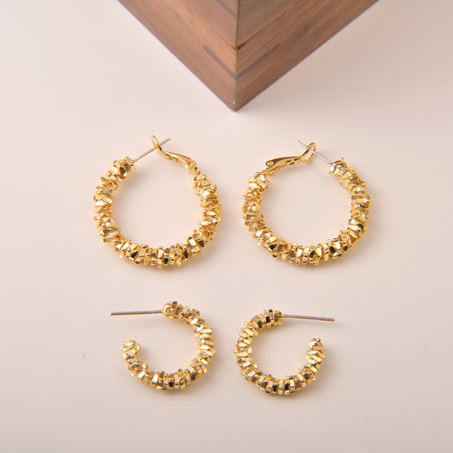 Starlight Gold Earrings New Trend Fashion Ear Drops Instagram Style Unique Design Cool Minimalist Earrings for Women