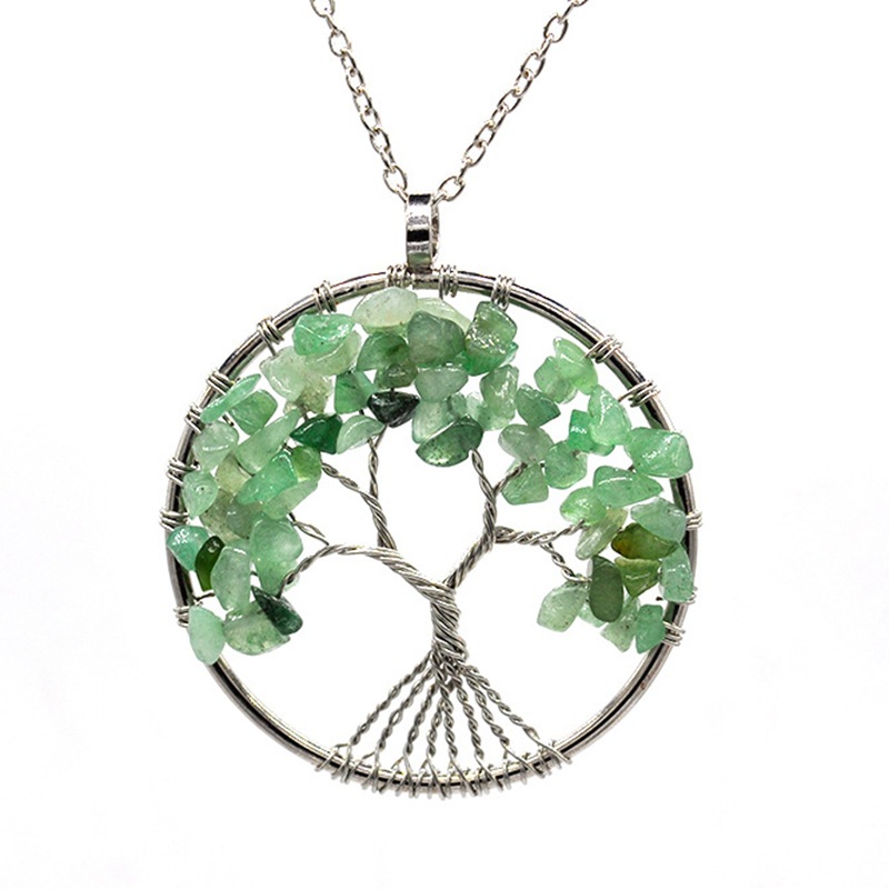 Fashion Tree Natural Stone Plating Pendant Necklace 1 Piece display picture 4