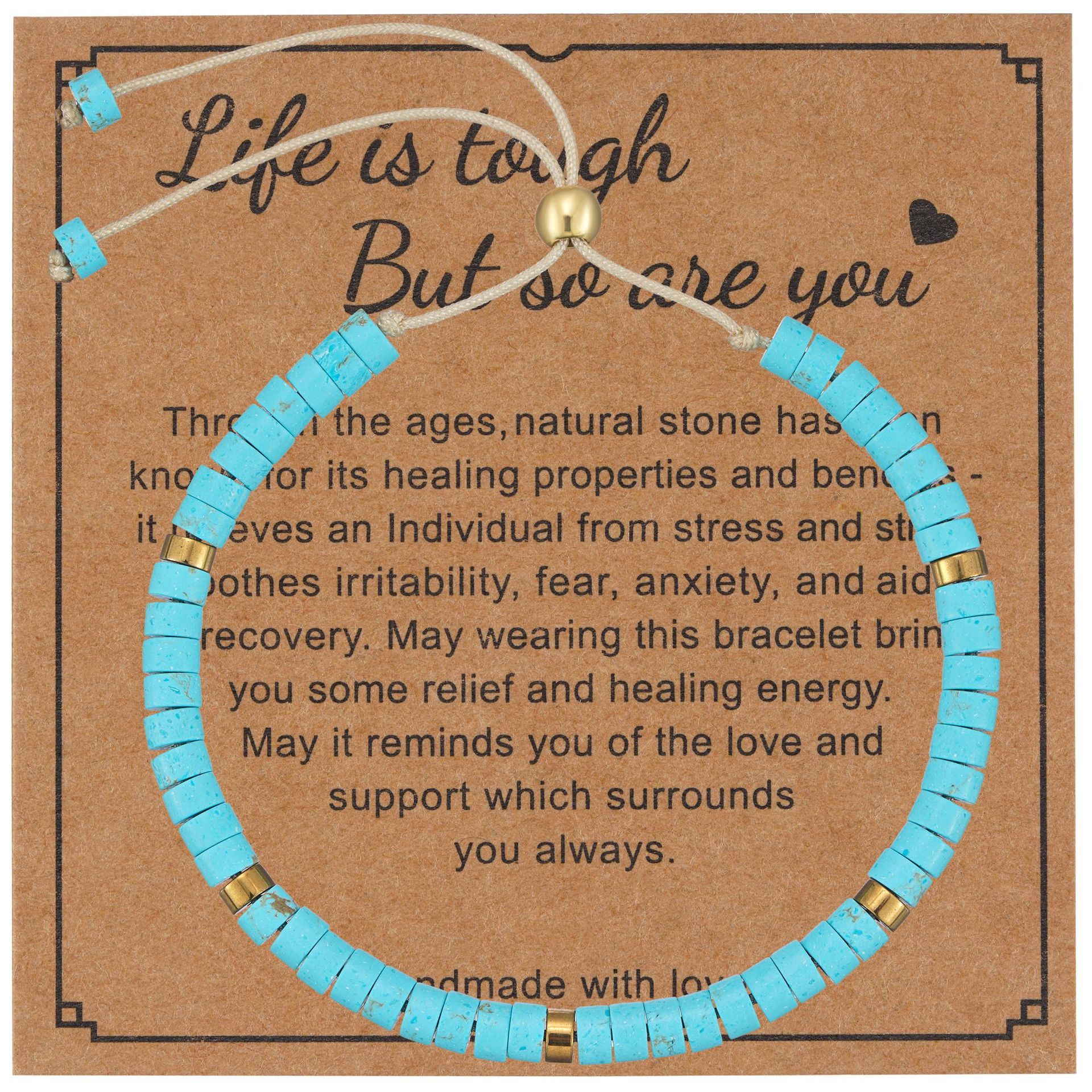 Turquoise cards, bracelet