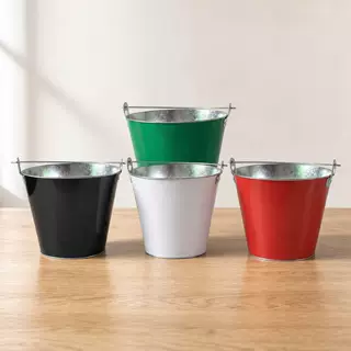 镀锌铁冰桶5L马口铁开瓶器手提酒吧KTV啤酒冰桶四色印刷定制LOGO