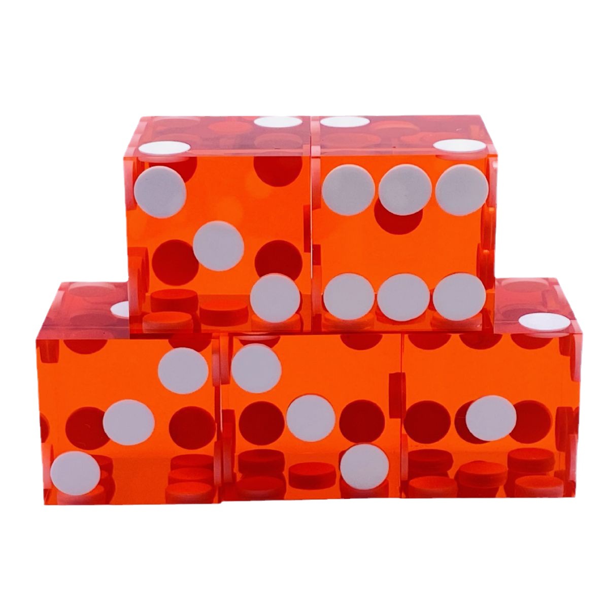 Suministro directo de fábrica 19mm ángulo recto plano transparente color blanco punto dados alemán especial color poker dados al por mayor