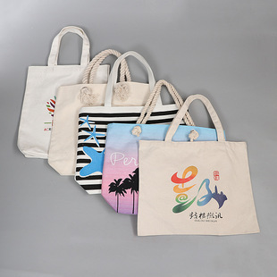 Manufacturer Wholesale Blank Ready-Made Canvas Bag Customized DIY Hand-Painted Graffiti White Satchel Shoulder Logo Canvas Bag