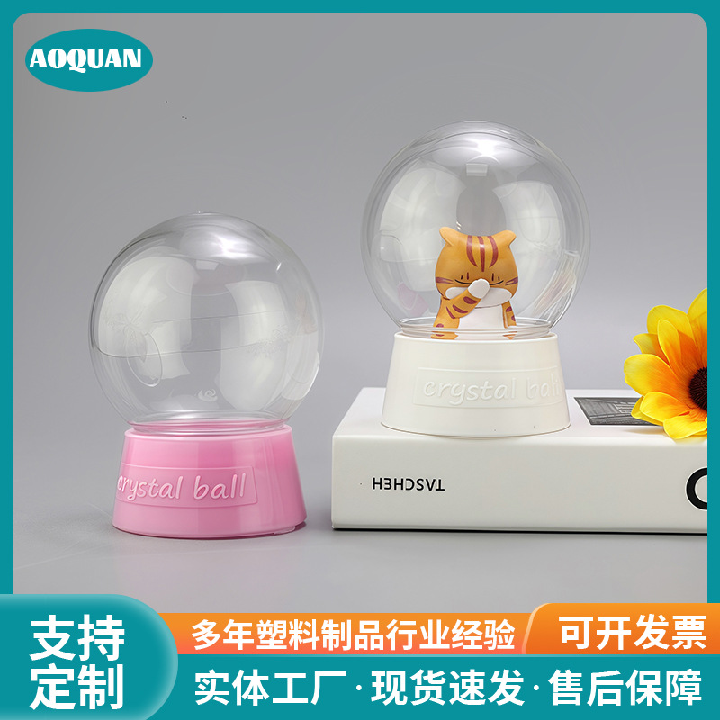 Hot-Selling 55-Piece Bulb-Shaped Candy Jar Crystal Slime Packaging Box Empty Bottle Rubber Band Storage Box Sealed Jar Bottle