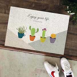 来都来了进门地垫丝圈创意搞笑门垫新年门口门厅除尘地毯入户脚垫