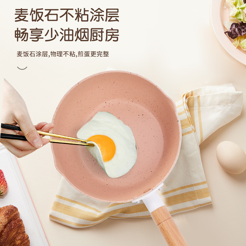 Venta al por mayor de estilo japonés nieve olla plana bebé comida suplemento olla hogar maifan piedra pequeña olla de leche hogar multifuncional olla de sopa de fideos instantáneos