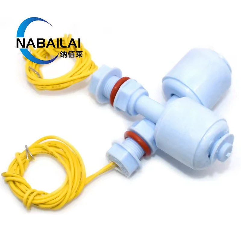 Маленький поплавковый переключатель из полипропилена, переключатель уровня жидкости, датчик уровня воды, антикоррозийный, устойчивый к кислотам и щелочам, 52 мм