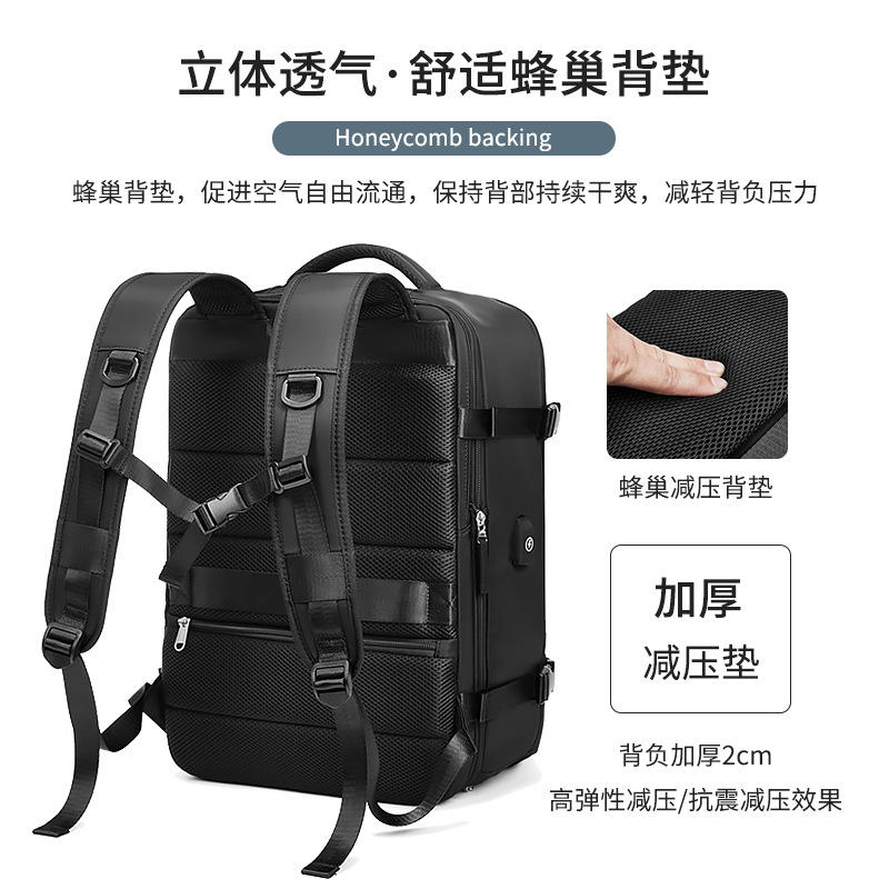 Nueva mochila de viaje de los hombres de gran capacidad de embarque ligero viaje de negocios bolsa de equipaje de las mujeres mochila casual estudiante