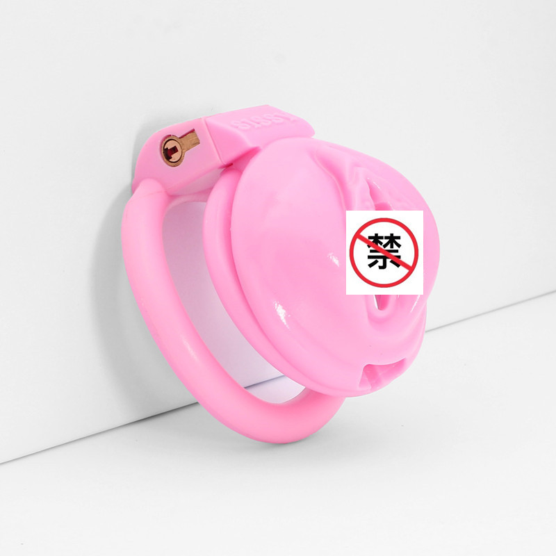 Bloqueo de castidad de los hombres bloqueo de cb juguete alternativo color rosa abstinencia de los hombres pseudo-madre salir de vestir suministros BDSM al por mayor